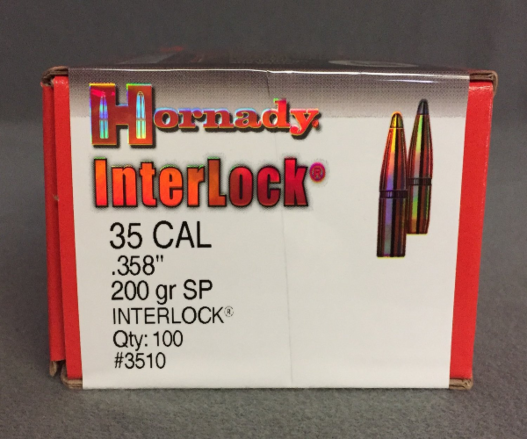 Hornady 35 Cal .358 200 gr InterLock® SP-RP3510 Box of 100 image 0